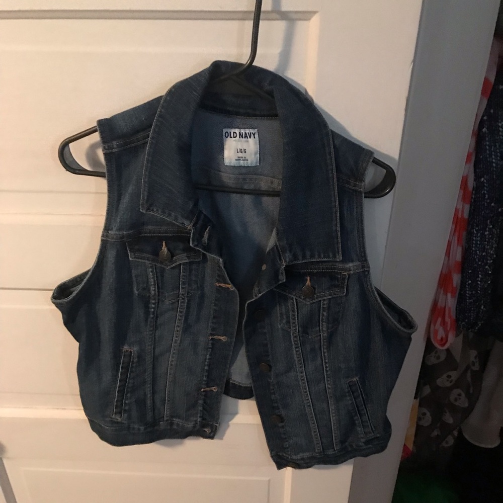 Jean jacket vest